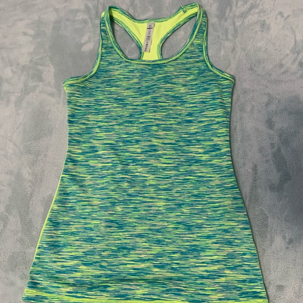 Girls 90 Degree Neon Athletic Tank Top